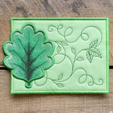 Oak Leaf Mug Rug (In-the-Hoop)