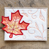 Maple Leaf Mug Rug (In-the-Hoop)