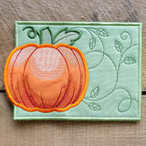 Pumpkin Mug Rug (In-the-Hoop)