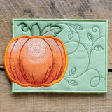 Pumpkin Mug Rug (In-the-Hoop)