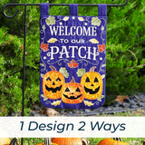 Pumpkin Patch Garden Flag (Applique)