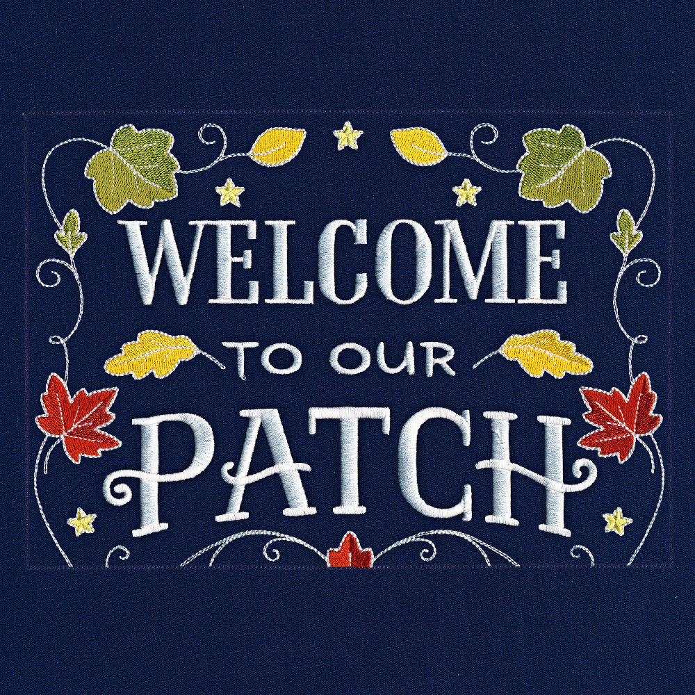 Pumpkin Patch Garden Flag (Applique)