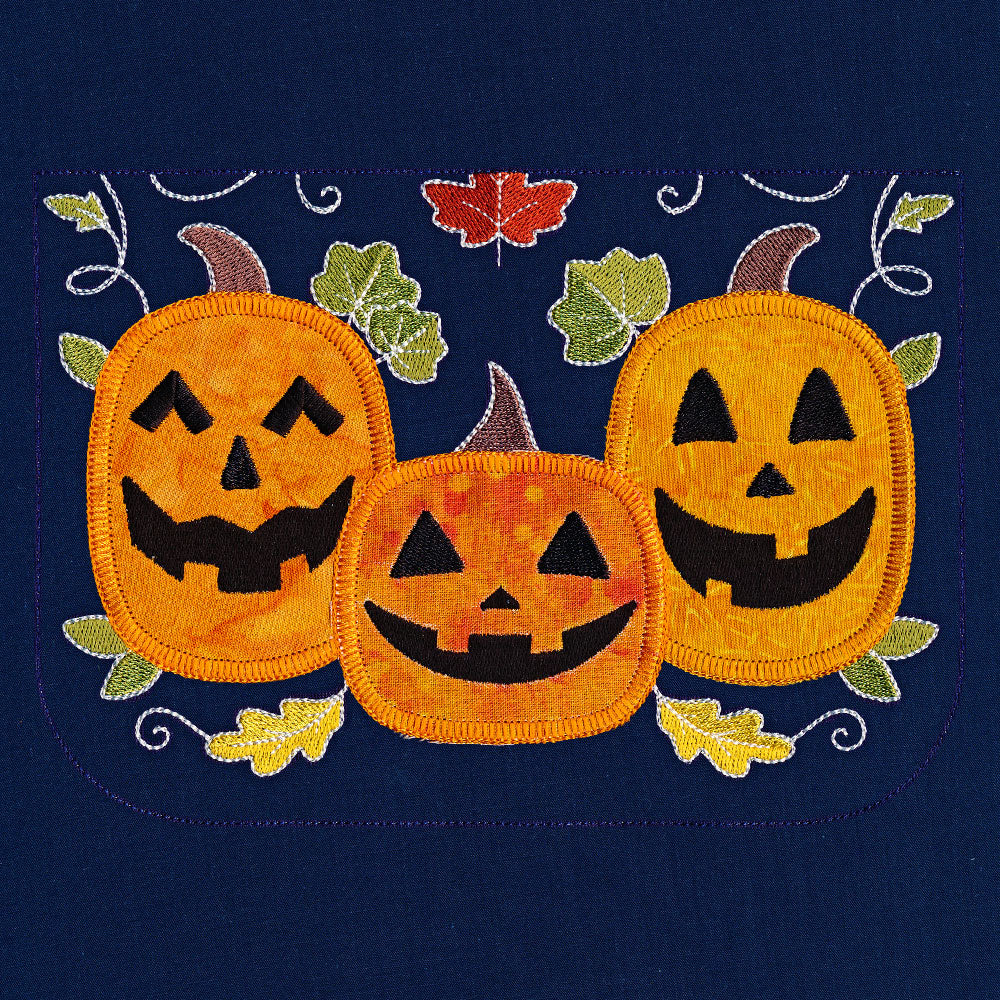 Pumpkin Patch Garden Flag (Applique)