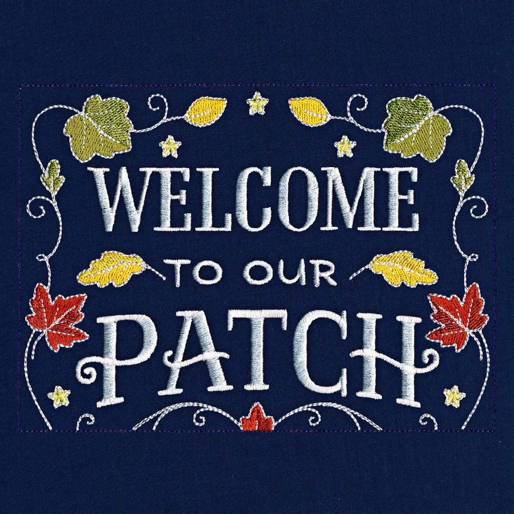 Pumpkin Patch Garden Flag (Applique)