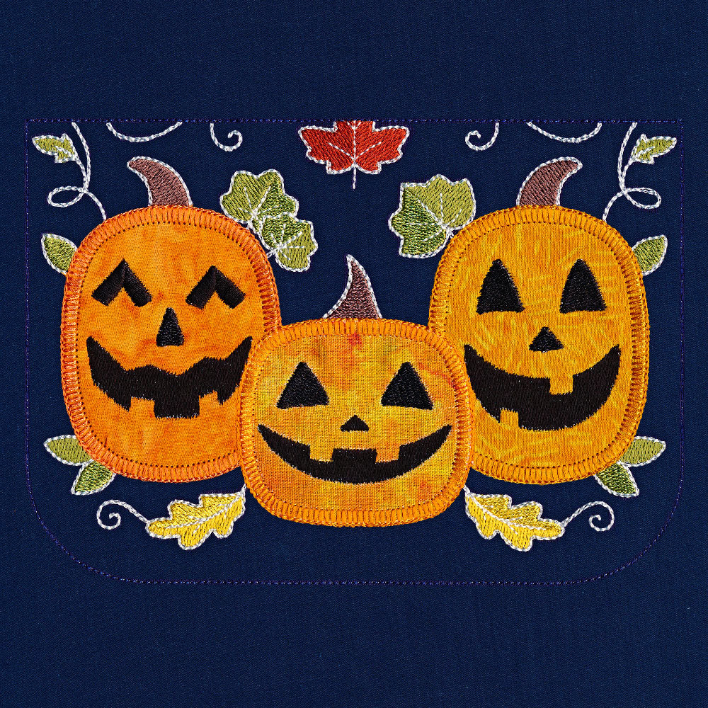 Pumpkin Patch Garden Flag (Applique)