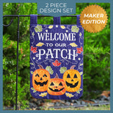 Pumpkin Patch Garden Flag (Applique)