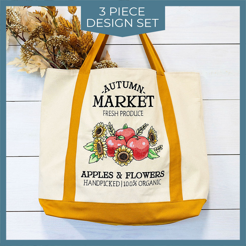Autumn Market Sign Panel Set