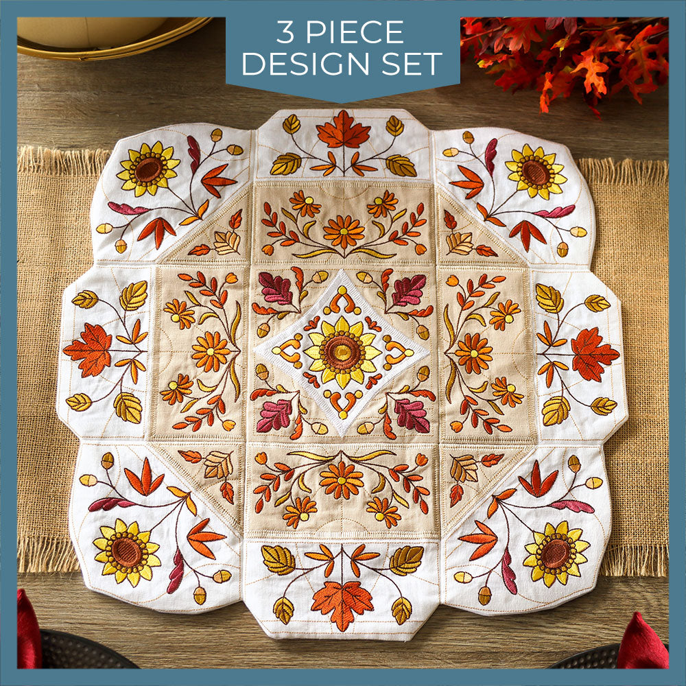 Autumn Blooms Tabletop Set