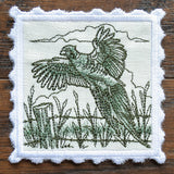 Hunting Stamp Coaster - Pheasant (In-the-Hoop)