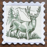 Hunting Stamp Coaster - Deer (In-the-Hoop)