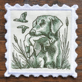 Hunting Stamp Coaster - Dog (In-the-Hoop)