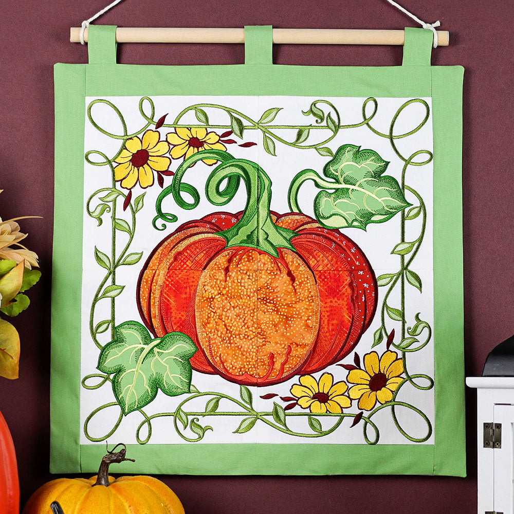 Garden Pumpkin Scene Set (Applique)