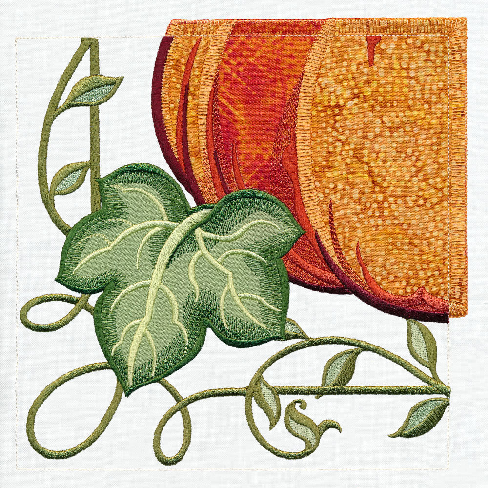 Garden Pumpkin Scene Set (Applique)