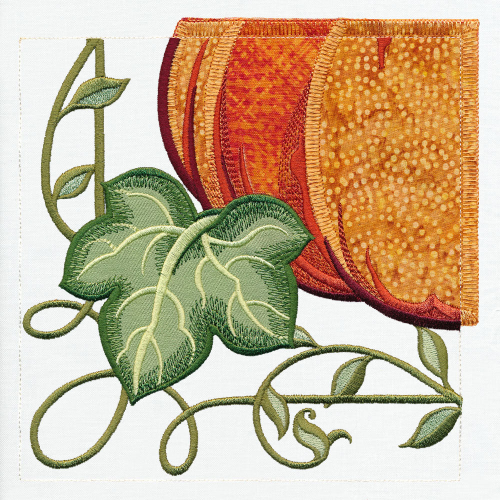 Garden Pumpkin Scene Set (Applique)