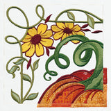 Garden Pumpkin Scene Set (Applique)