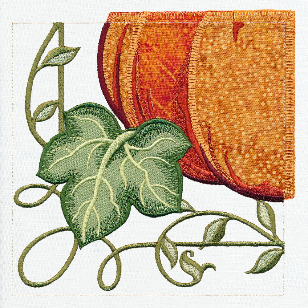 Garden Pumpkin Scene Set (Applique)