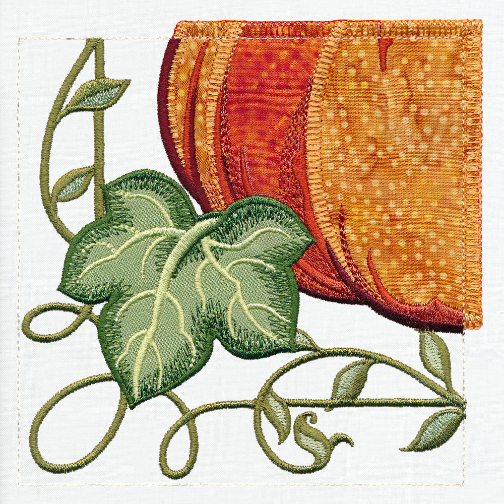 Garden Pumpkin Scene Set (Applique)