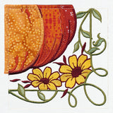 Garden Pumpkin Scene Set (Applique)