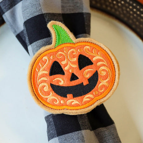 Halloween Cookie - Jack o' Lantern (In-the-Hoop)