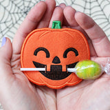 Jack o' Lantern Lollipop Holder (In-the-Hoop)