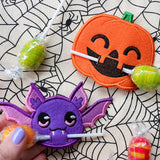 Jack o' Lantern Lollipop Holder (In-the-Hoop)