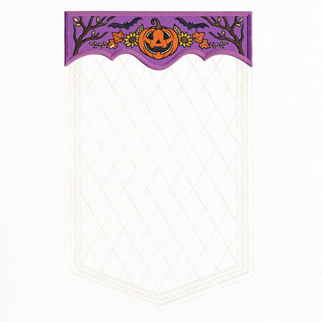 Blank Halloween Jack o' Lantern Banner
