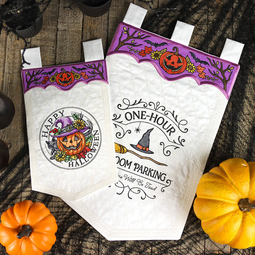 Blank Halloween Jack o' Lantern Banner