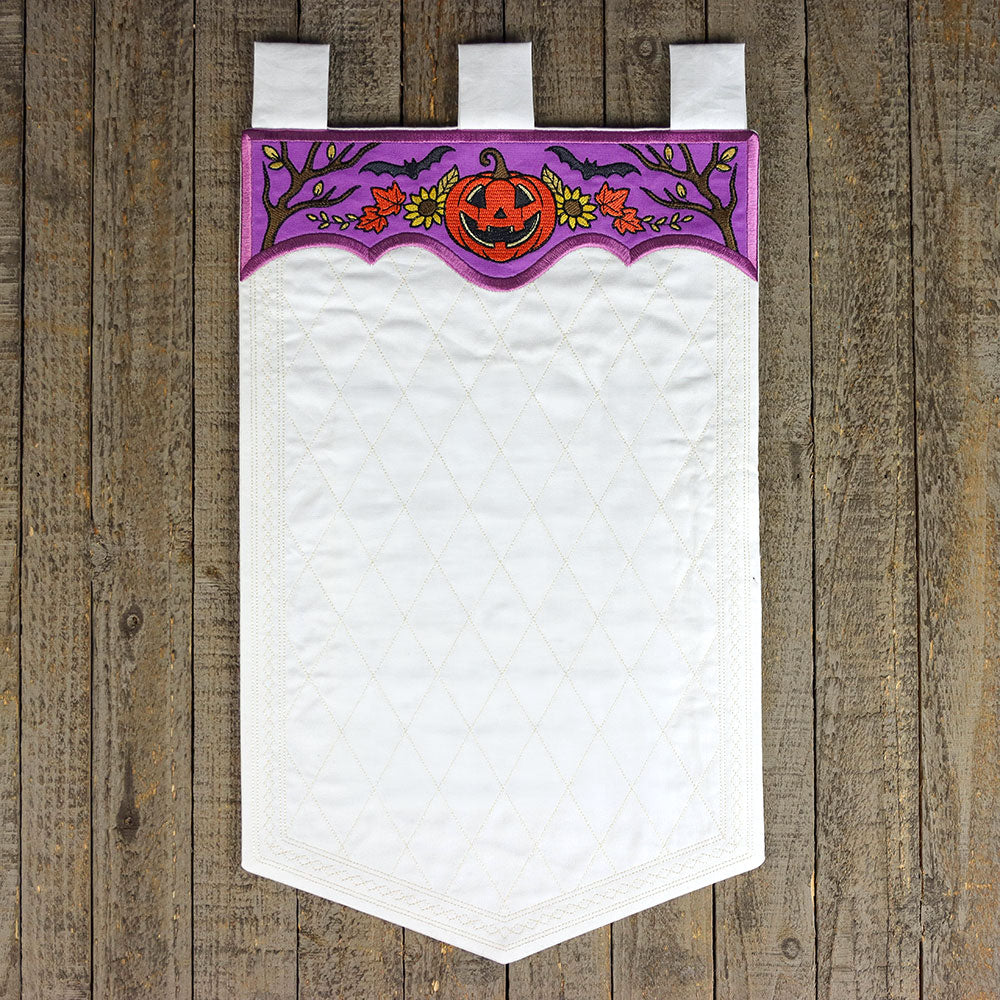 Blank Halloween Jack o' Lantern Banner