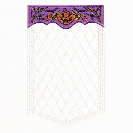 Blank Halloween Jack o' Lantern Banner