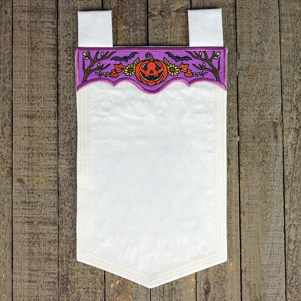 Blank Halloween Jack o' Lantern Banner