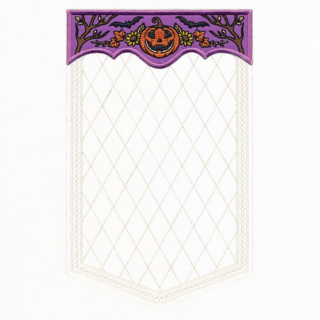 Blank Halloween Jack o' Lantern Banner