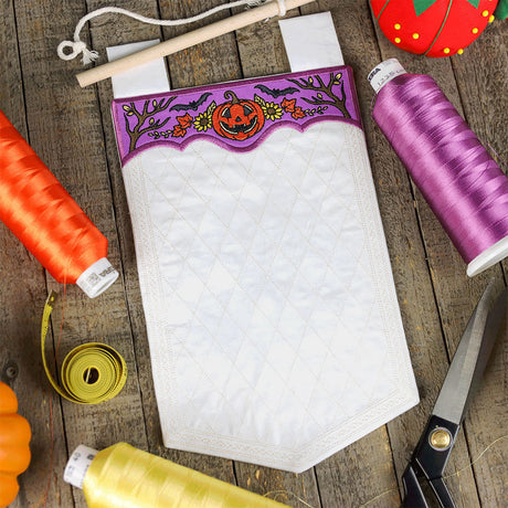 Blank Halloween Jack o' Lantern Banner