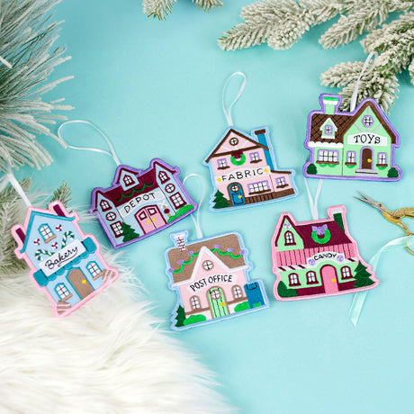 Christmas Village Ornament - Toy Store (In-the-Hoop)