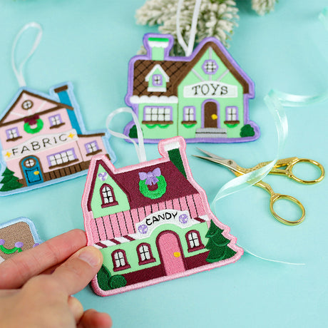 Christmas Village Ornament - Candy Store (In-the-Hoop)