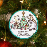 Pooh Bear and Friends - Baby's First Christmas Ornament (In-the-Hoop)
