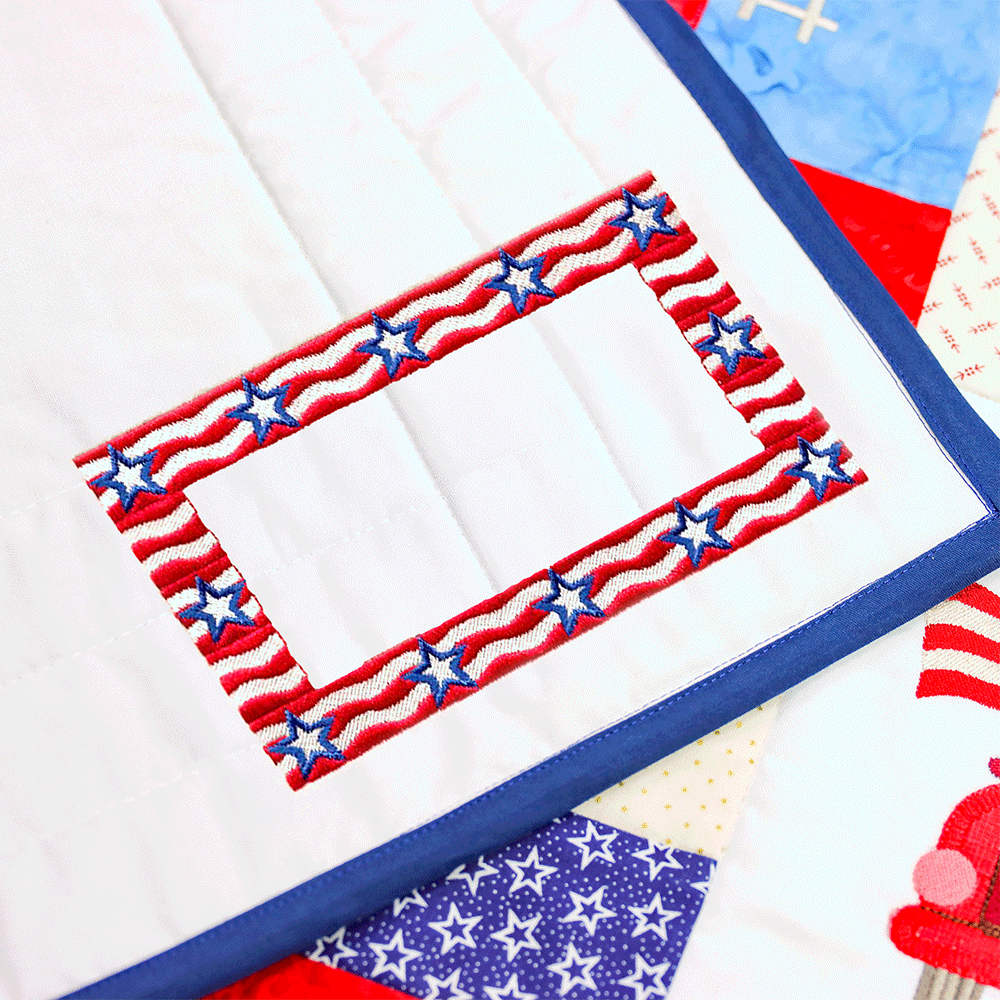 Patriotic Quilt Label