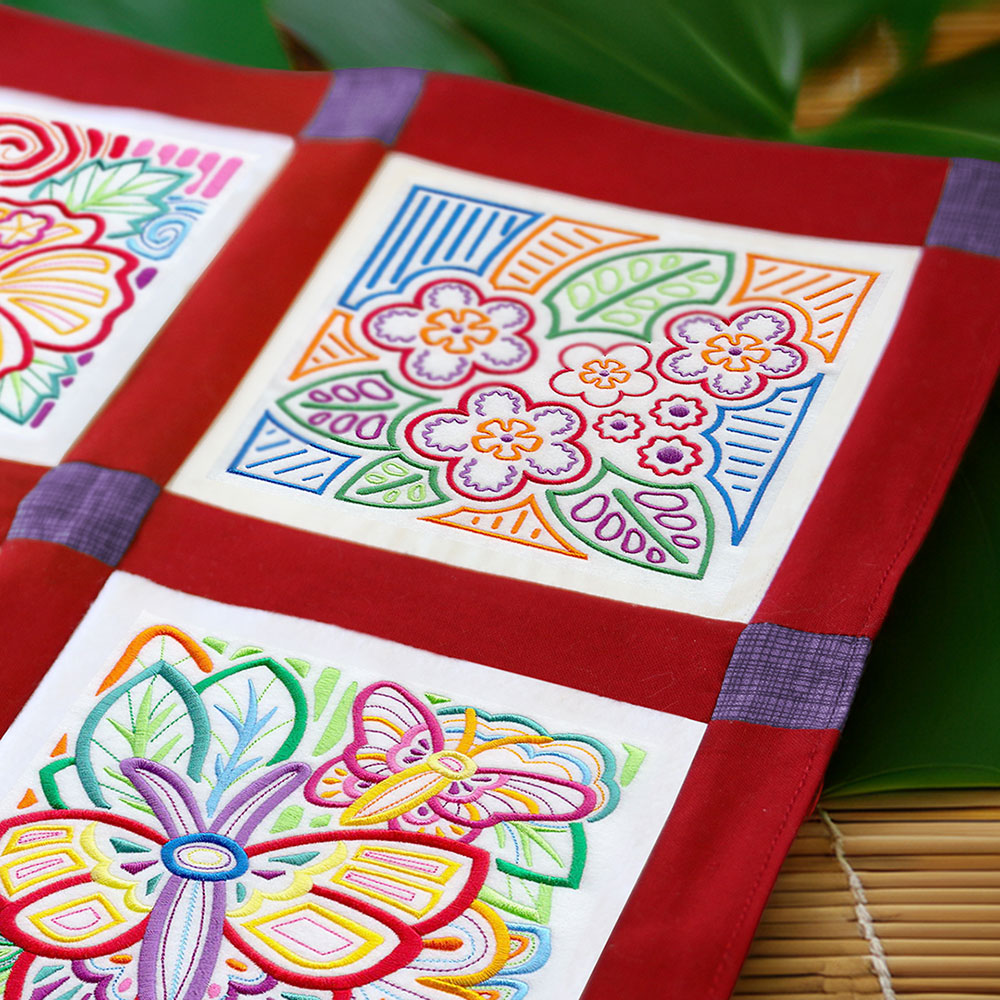Mola Panama Rose Square – Embroidery Library