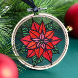 Stained Glass Poinsettia