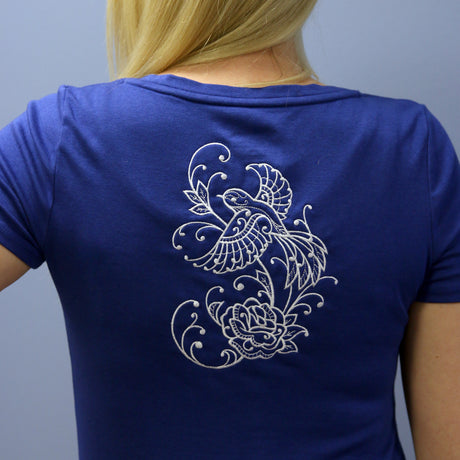 Spring Whitework Bird