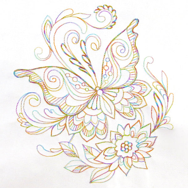 Delicate Doodle Butterfly (Vintage)