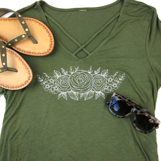 Rosy Garden (Whitework)