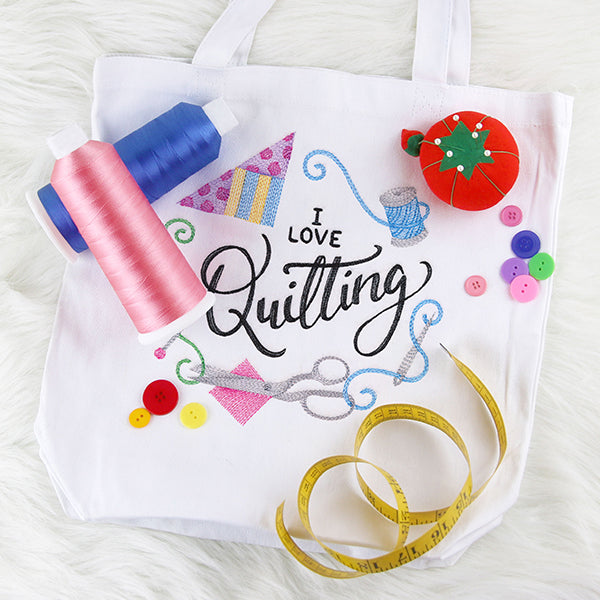 I Love Quilting Wreath