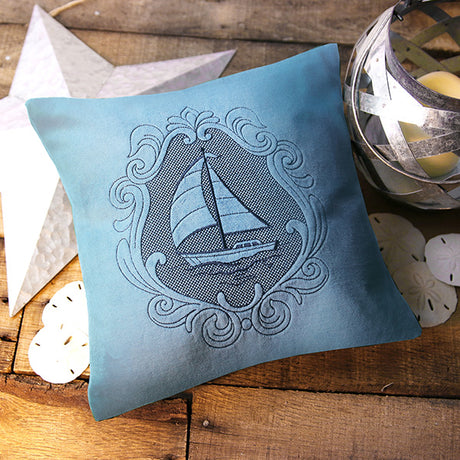 Coastal Sailboat Cameo