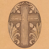 Blooms in the Desert Cross (Trapunto)