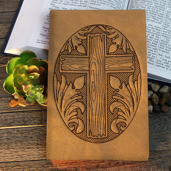 Blooms in the Desert Cross (Trapunto)