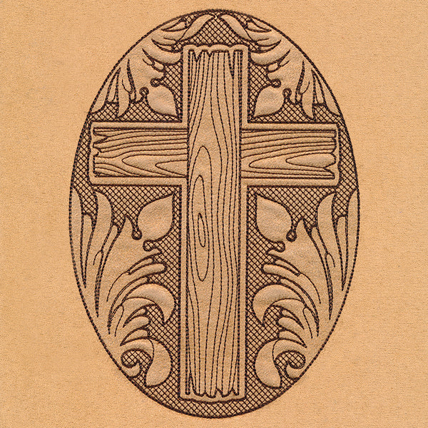 Blooms in the Desert Cross (Trapunto)