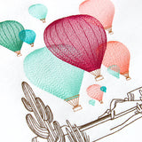 Southwest Hot Air Balloon Scene