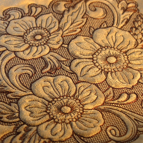 Arizona Poppy Square (Trapunto)