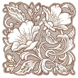 Evening Desert Primrose Square (Trapunto)