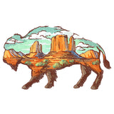 Buffalo Desert Scene